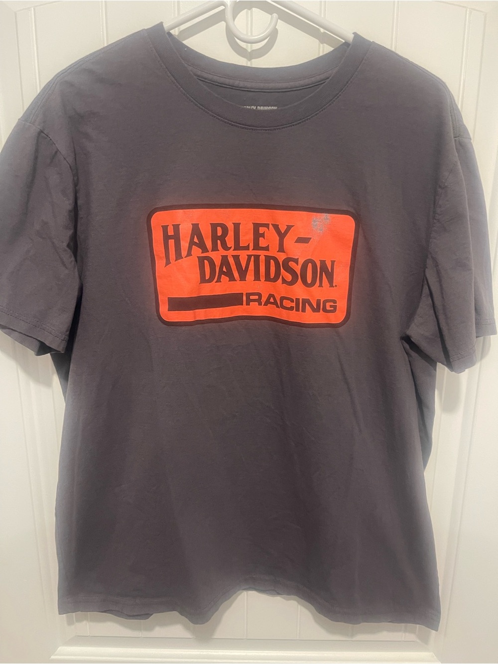 Harley-Davidson Racing Graphic Tee Men’s Large Gray
